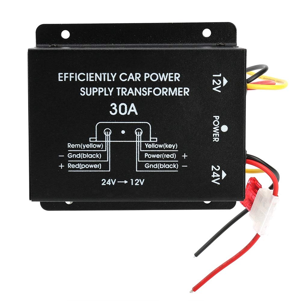 Power Converter, 30A Car Power Converter Inverter 24V to Converter, Car Power Converter, DC-DC Converter, Buck Converter