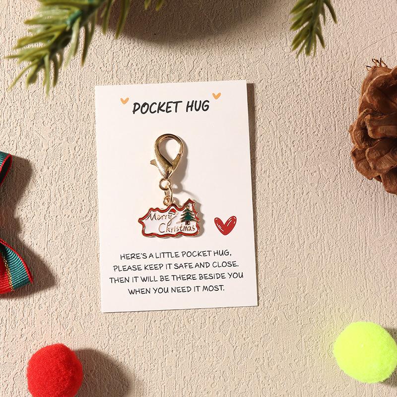 1PC Enamel Backpack Decorative Clip for Keys Party Alloy Bag Pendants Christmas Keychain Gifts Storage Wallet Aesthetic