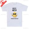 Beer Time Madafakas Funny Glasses Chicken Hold Beer Meme Quote Retro Unisex Tshirt Summer Casual Soft Cotton Pattern Print Tees