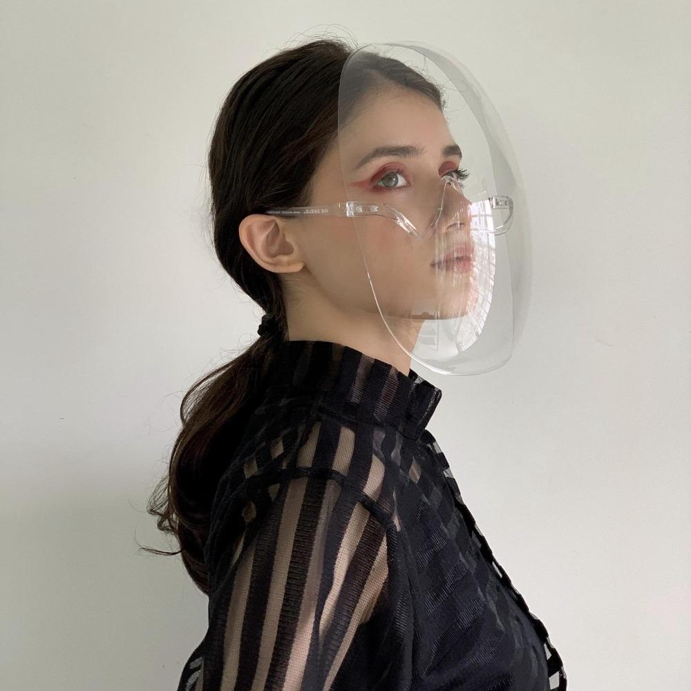 2pcs Splash Proof Full Face Protective Mask Dust Proof See Through Goggles  Workplace Safety