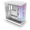 Boitier moyen-tour NZXT H9 Flow RGB - Ventilateurs RGB inclus - Blanc - CM-H92FW-R1