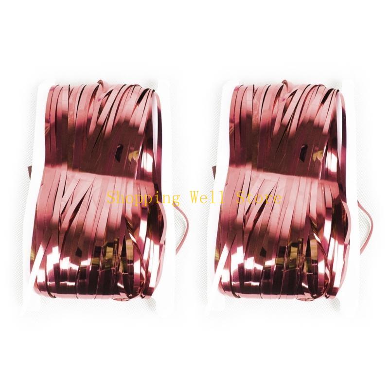 KX4B Tinsel Foil Fringes Curtain 3.28x6.56ft For Birthday Wedding Baby Showers Party