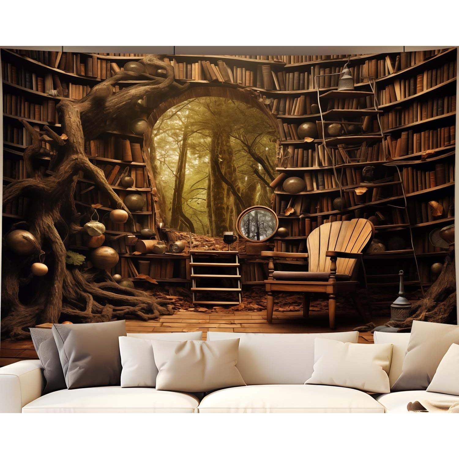 Tapestry Bookshelf Fairytale Forest 75x100
