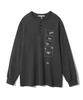 GARDEN EXPRESS Pigment Henley Neck T-Shirt (Charcoal)