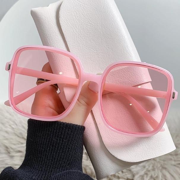 Outdoor UV400 Meter Nail Square Sunglasses Gradient Decoration Black Sunglasses Transparent Trend UV Resistant Retro Sunglasses