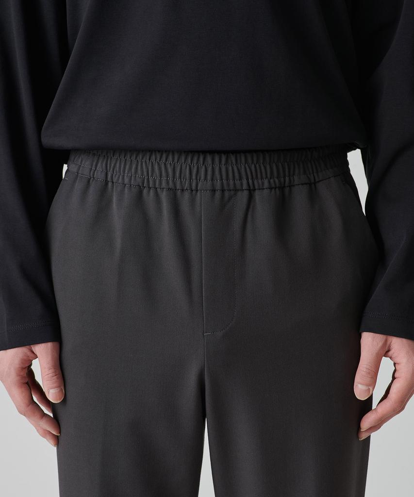 MUSINSA STANDARD Genderless Wide Banding Slacks [Gunmetal]