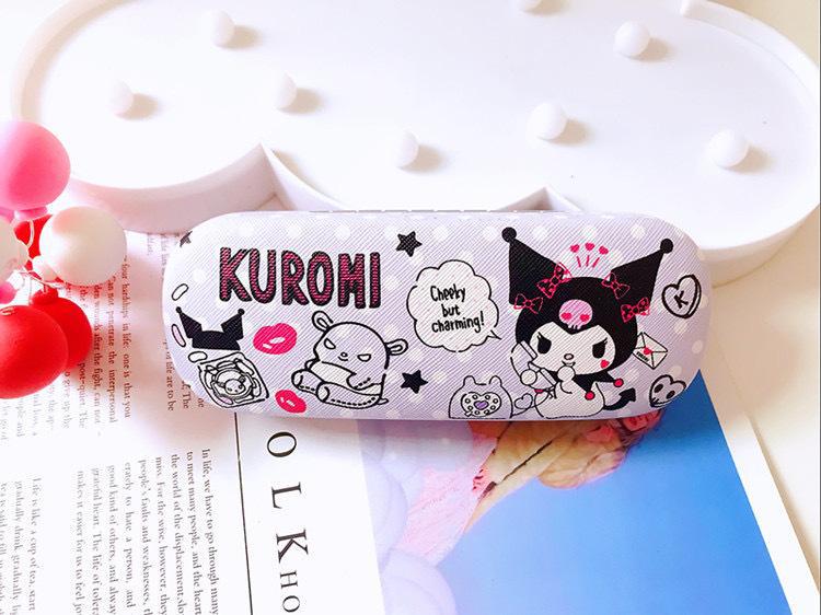 

Кейс для очков Hello Kitty Милый Девичий Сердечко Кожаный Кейс для очков от близорукости Ударопрочный Анти-давление Девичья Коробка для хранения очков Подарок
