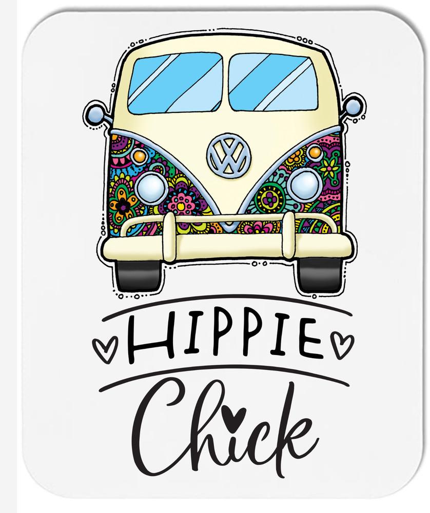 Hippie Chick  - Mouse Pad Unisex T-Shirt L