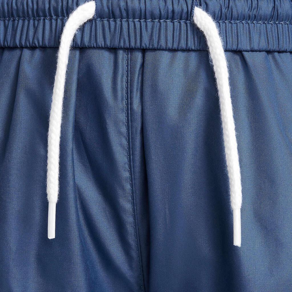 Nike Lässige lange Hose Colorblock Elastischer Bund Mittelhoch Aufschlag Kinderunterteile Blau FZ5237461