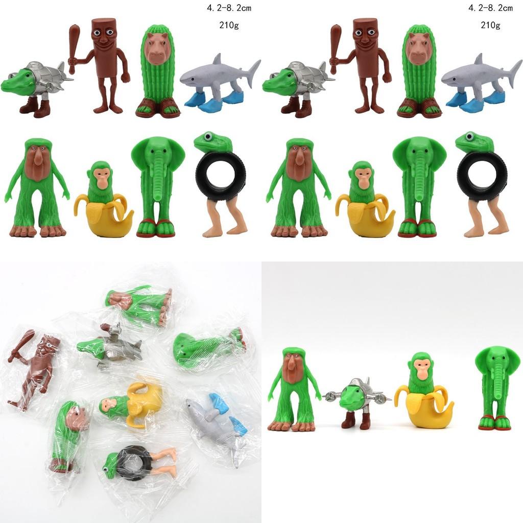 Shark Tungtungtungsahur Series Monkey Animal Doll Model Ornament Desktop