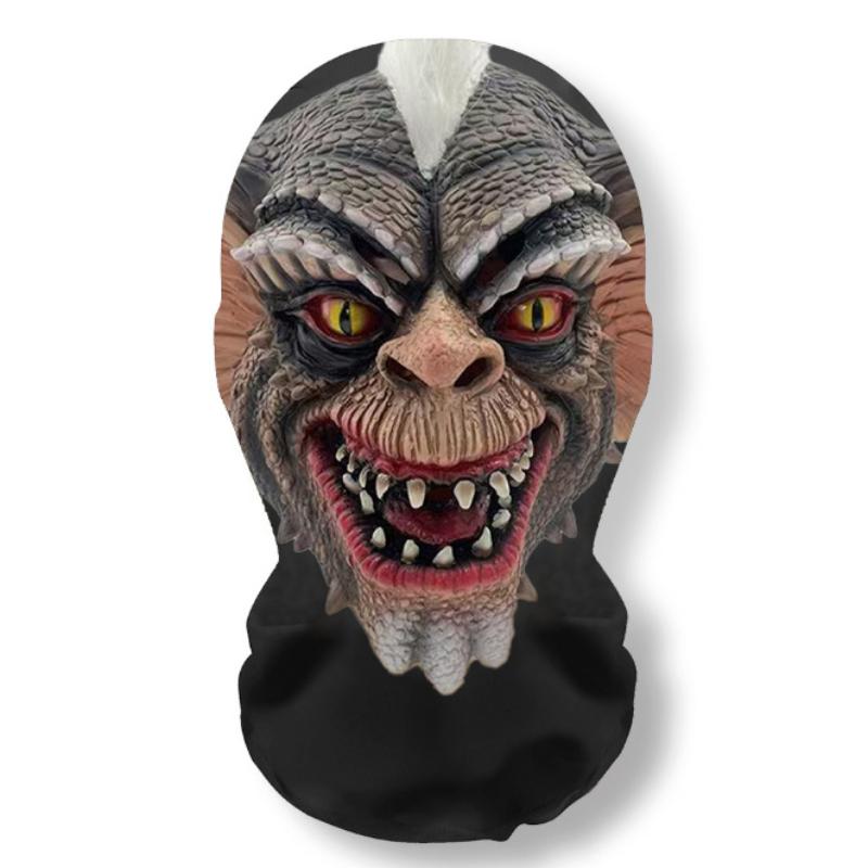 Máscara 3D de Cara de Fantasma de Halloween Pasamontañas de Malla Elástica de Cara Completa Transpirable Cubrecabezas de Zombi Accesorios de Cosplay de Halloween para Fiesta de Terror