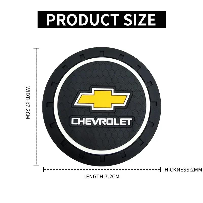 1/2pcs Non-slip Car Water Cup Rubber Mat For Chevrolet Spark Silverado Trailblazer Cruze Captiva Lacetti Aveo Auto Accessories