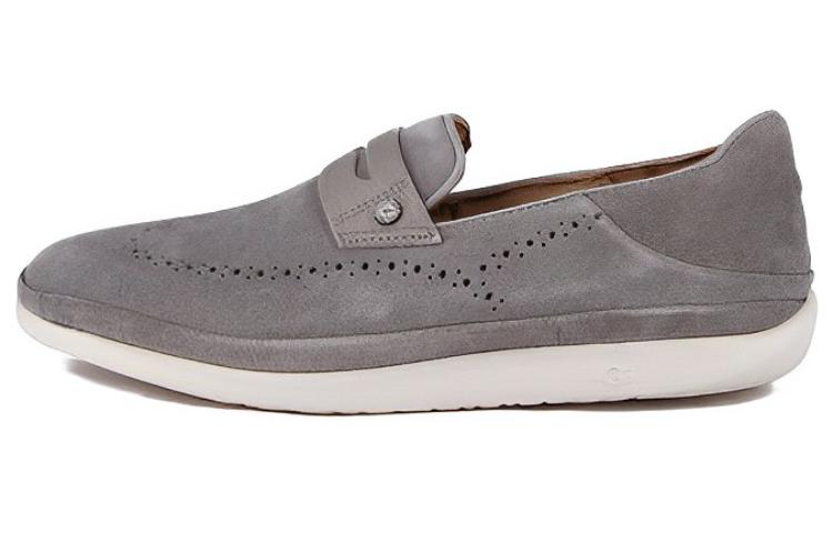 UGG Cali Leather Casual Shoes Men s Gray 1092174-SEL 40.5