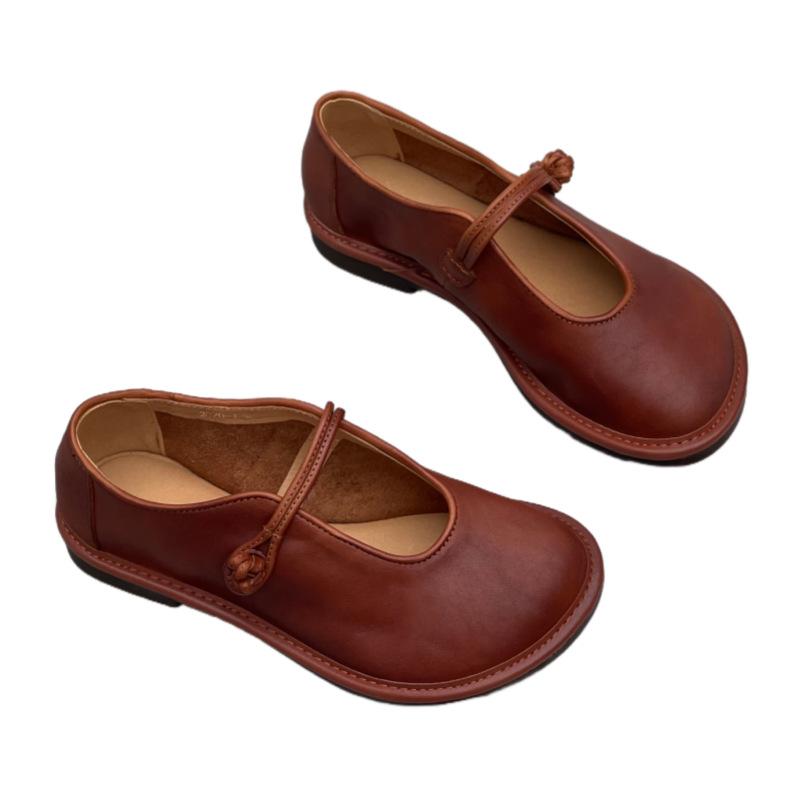 New Lightweight and High-end Women's Shoes, Versatile and Fashionable Soft Leather Shoes