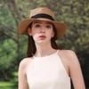 Foldable Colorful Summer Straw Hat Square Buckle Outdoor Beach Travel Breathable