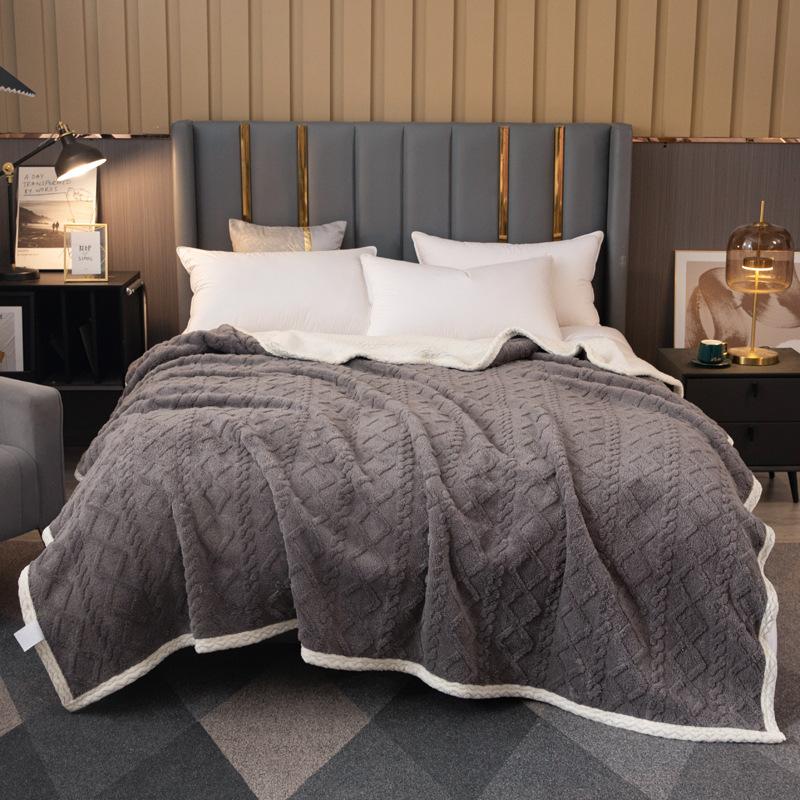 Sherpa Throw Blanket for Couch Sofa - Fuzzy Soft Cozy Blanket for Bed, Fleece Thick Warm Blanket for Winter