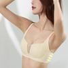 Gathering Bra Women's One-piece Cup with V-neck Support Half Cup Underwear Women's Seamless Bra Without Underwire Sexy Bra Without Underwire