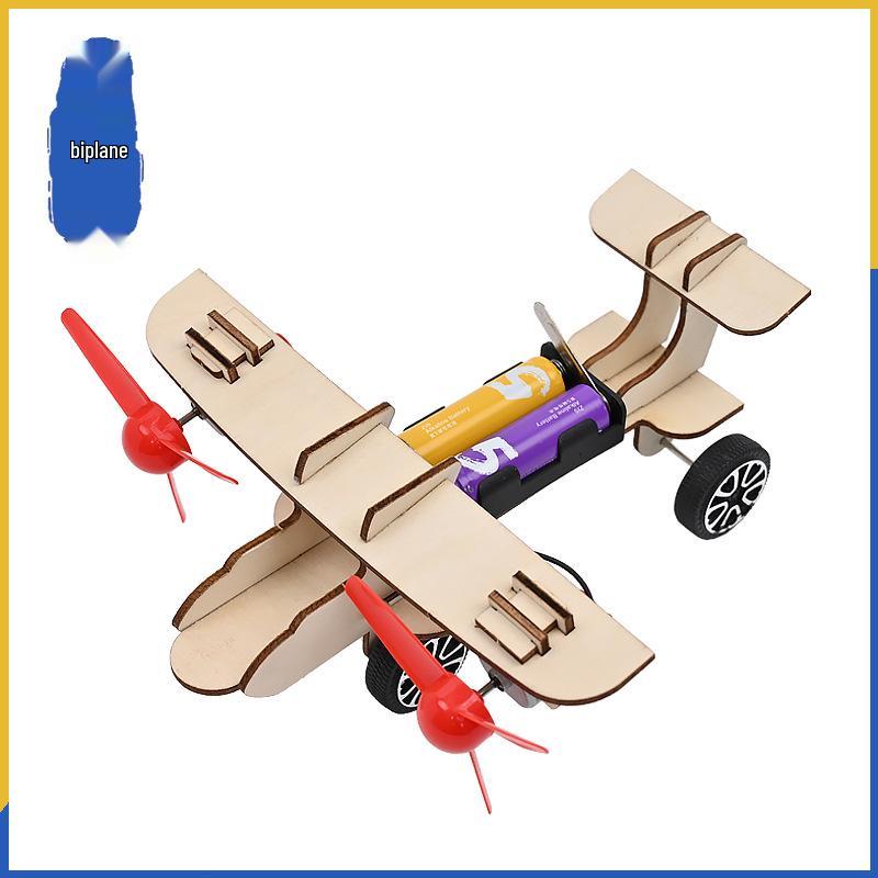 Educational Double-Wing Glider Kit: Science Festival Model for Primary Students