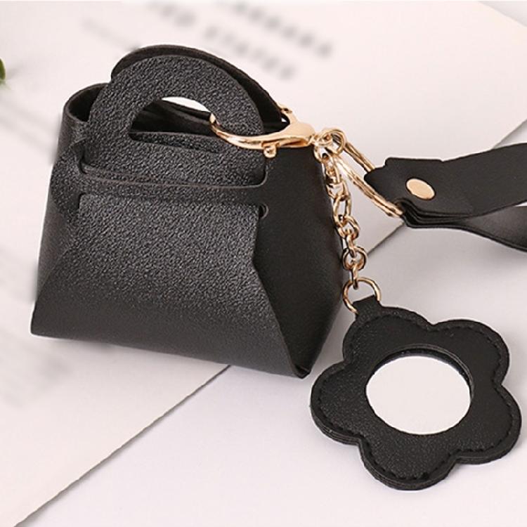 Taschenschlüsselanhänger PU-Leder-Schlüsselanhänger Kleine Aufbewahrungstasche Leder-Taschenanhänger Schlüsselanhänger Leder-Schlüsselanhänger