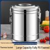Three-Layer Stainless Steel Insulated Lunch & Tea Bucket with Faucet