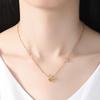 Bee Zircon Pendant Necklace: Women's Light Luxury Fashion Clavicle Chain, Niche Design