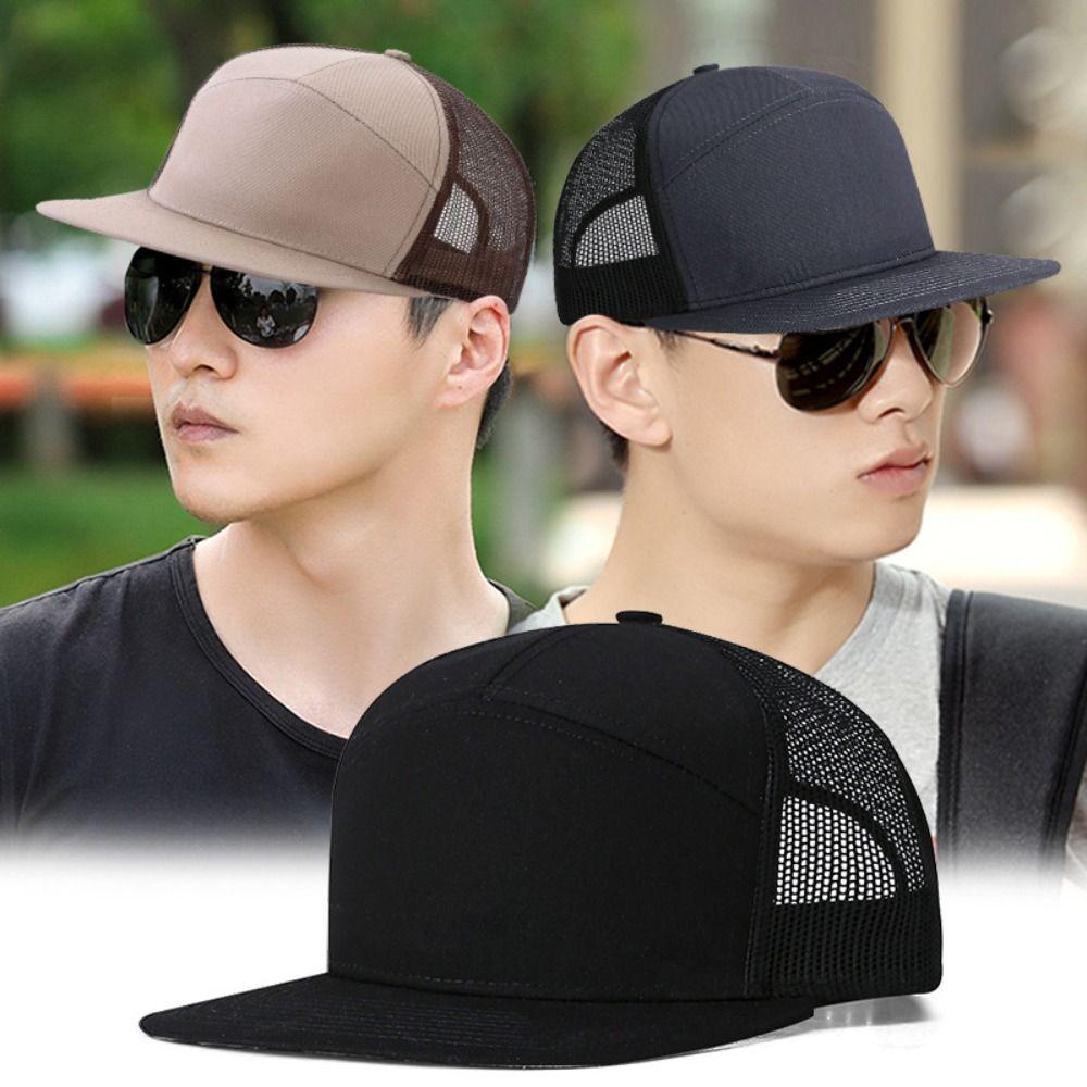 7 Panel Mesh Baseball Cap Adjustable Visor Hat Fashion Hip-Hop Hat  Unisex
