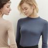 Spring Women'S Long-Sleeved Women'S New Modal Bottoming Shirt Solid Color Top