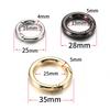 10pcs/5pcs Openable Metal Spring Clasp Ring Round Carabiner Keychain Clip Hook Buckle Bag Chain Connector for Jewelry Making DIY