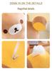 Rilakkuma Cylindrical Bolster Pillow - Plush Toy for Kids, No Shedding, Perfect Birthday Gift
