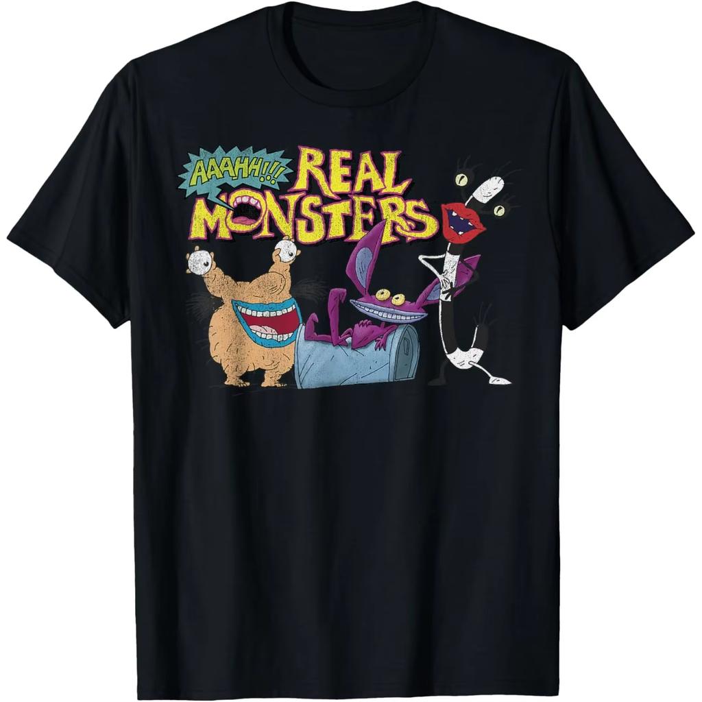 Aaahh Real Monsters Friends Graphic Crewneck Short Sleeve Tshirt For Unisex