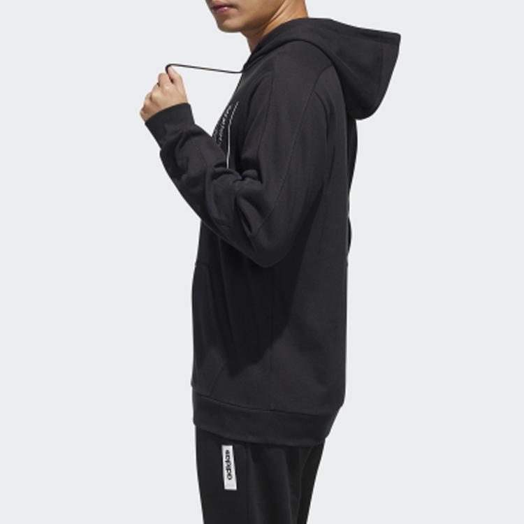 adidas Originals Men's Black Brilliant Basics Hooded Sweatshirt FM6016