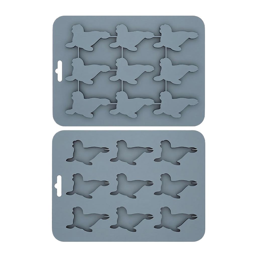 Animals Ice- Mold - Ocean Animals Turtle,Dolphins,Penguins,Silicone Mold For Baking Muffin Cake, Chocolate,Candy, Soap