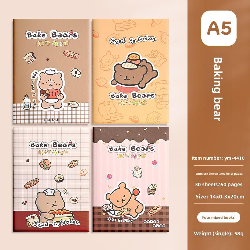Cartoon A5 Car Line Book Cute Stationery School Supplies Children's Notebooks Elementary School Students