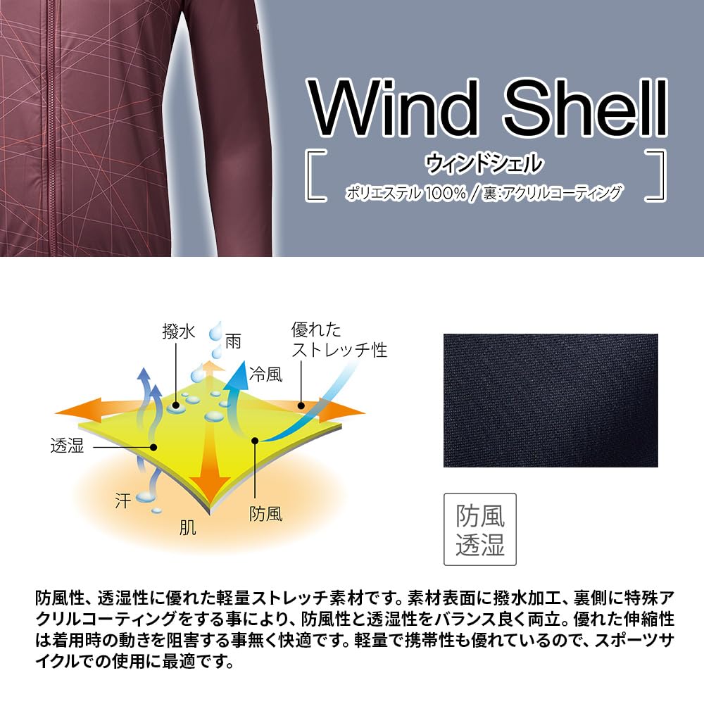 Pearl Izumi Cycling Windshell Thermo Jersey 5 Claret