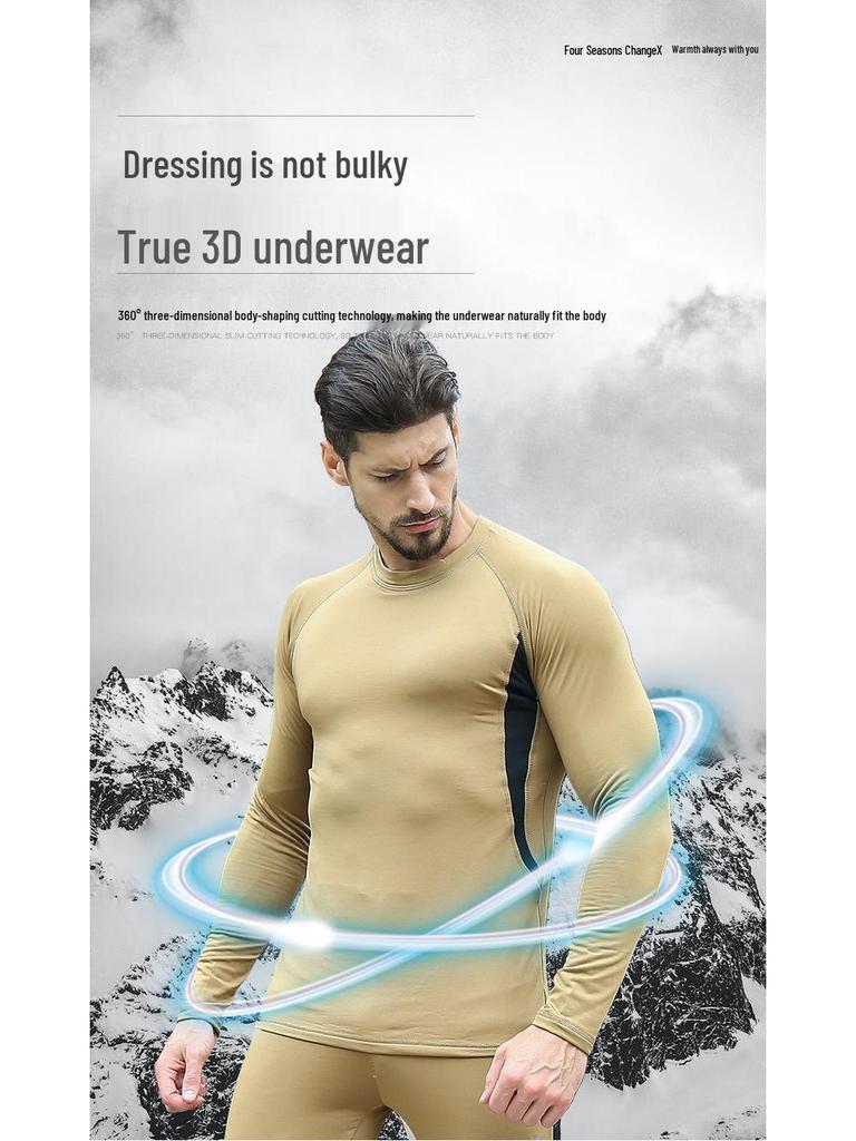 Quick-Drying Men's Cycling Suit & Fleece Sports Underwear Set