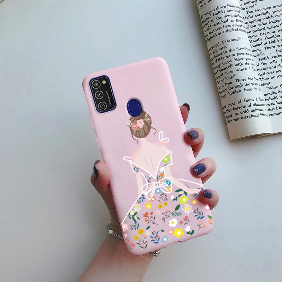 Cute Cartoon Case For Samsung Galaxy M51 M31 M21 M31S M21S M30S Case Candy Colorful Anime Painting TPU Silicone Cover Case Funda