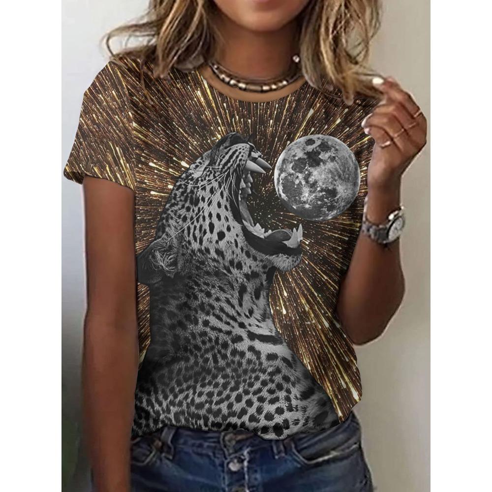 T-shirt women's round neck short sleeved T-shirt