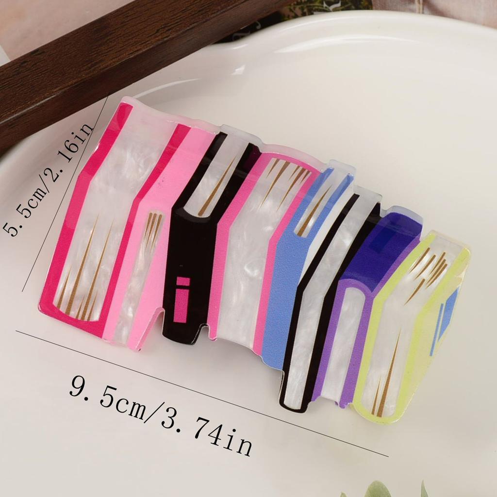 1 Piece of Niche Acrylic Bookshelf Book Candy Colored Hair Clip, Fresh Story Book Hair Clip, Large Y2k Dopamine Disc Hair Clip,