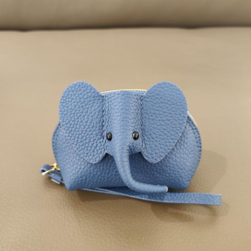 

Женский милый кошелек для монет в виде слона: Модный мультяшный брелок и мини-хранилище для помады