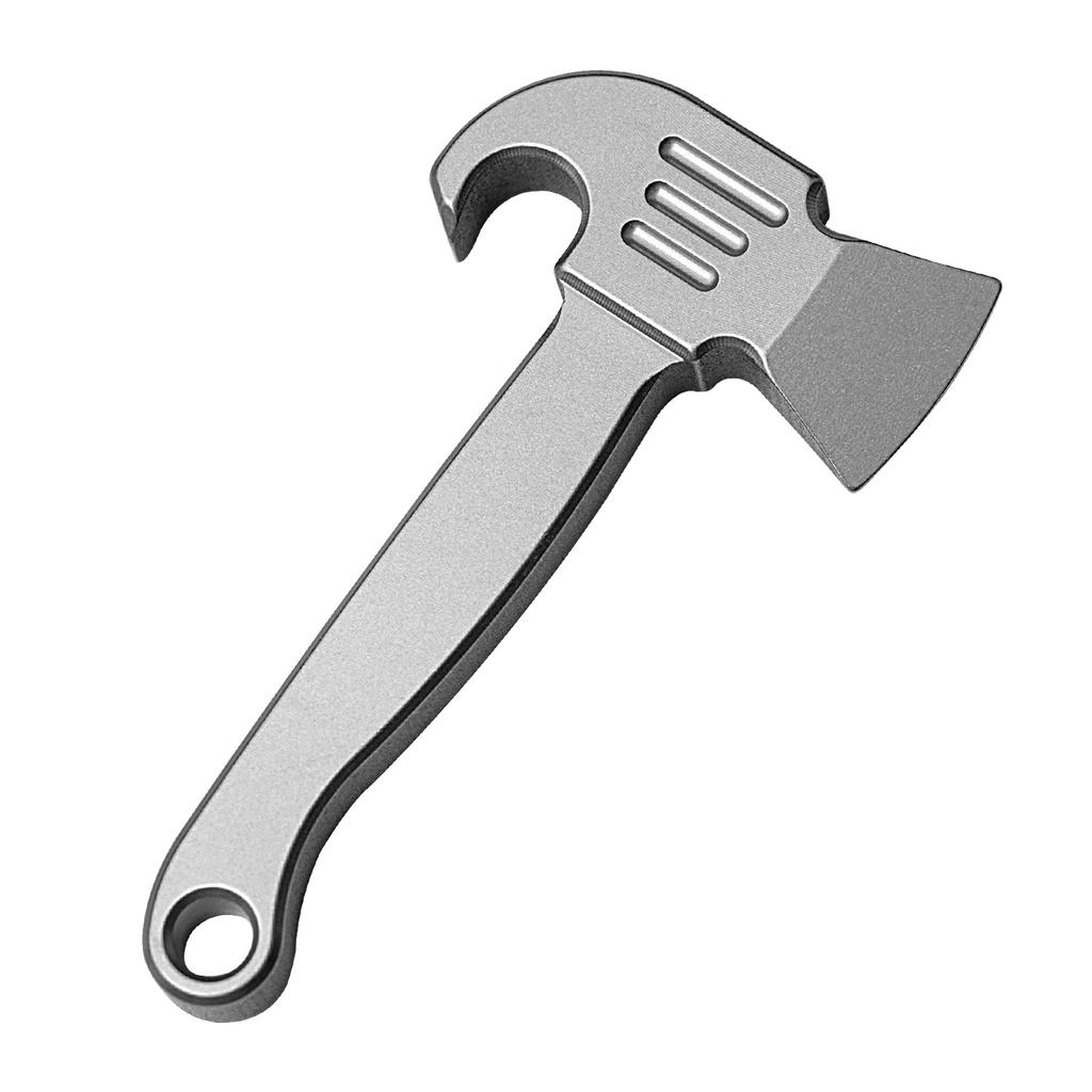 1pc Multifunctional Mini Portable Bottle Opener with Key Ring , Durable Metal EDC Tool for Camping, Hiking & Outdoor Adventures, Compact