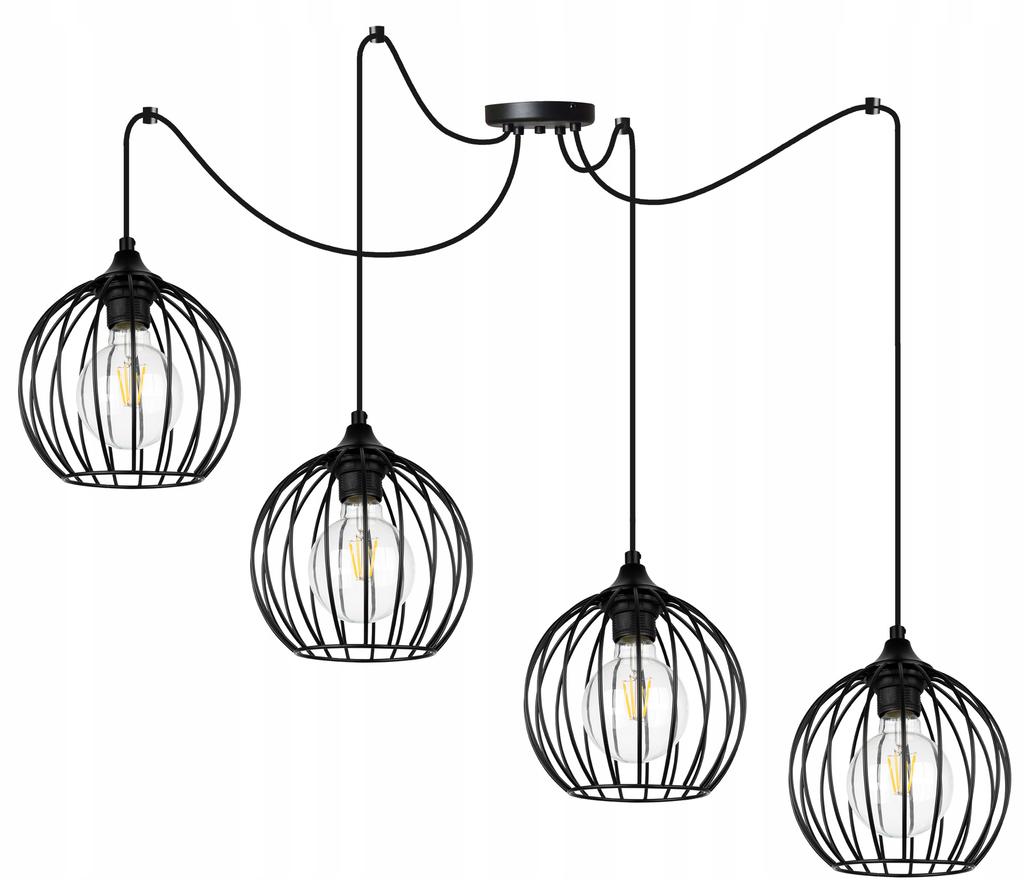 MODERN SPIDER HANGING LAMP, WIRE CEILING