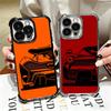 Super Sports Car Simple Desgin Soft Phone Case For iPhone 15 16 17 Air 14 Pro Max 16E Plus 13 12 Mini Plating Anti-Fall Fundas