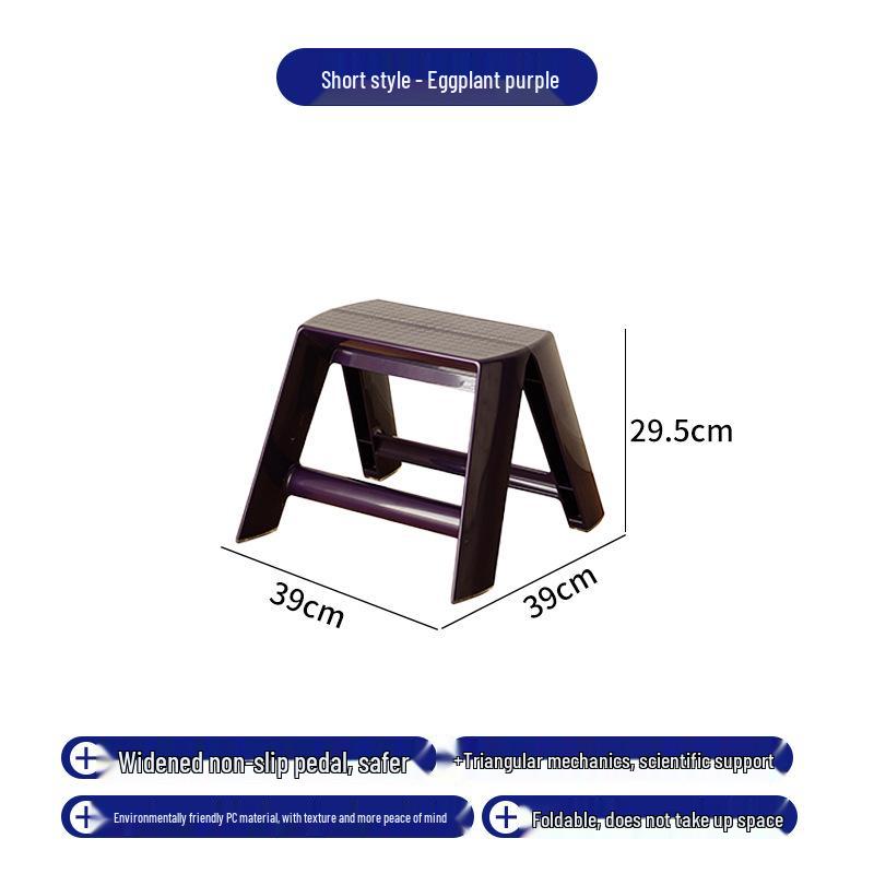 Nordic Home Foldable Indoor Ladder Rack: Three-Step A-frame Side Table & Multi-functional Storage Solution