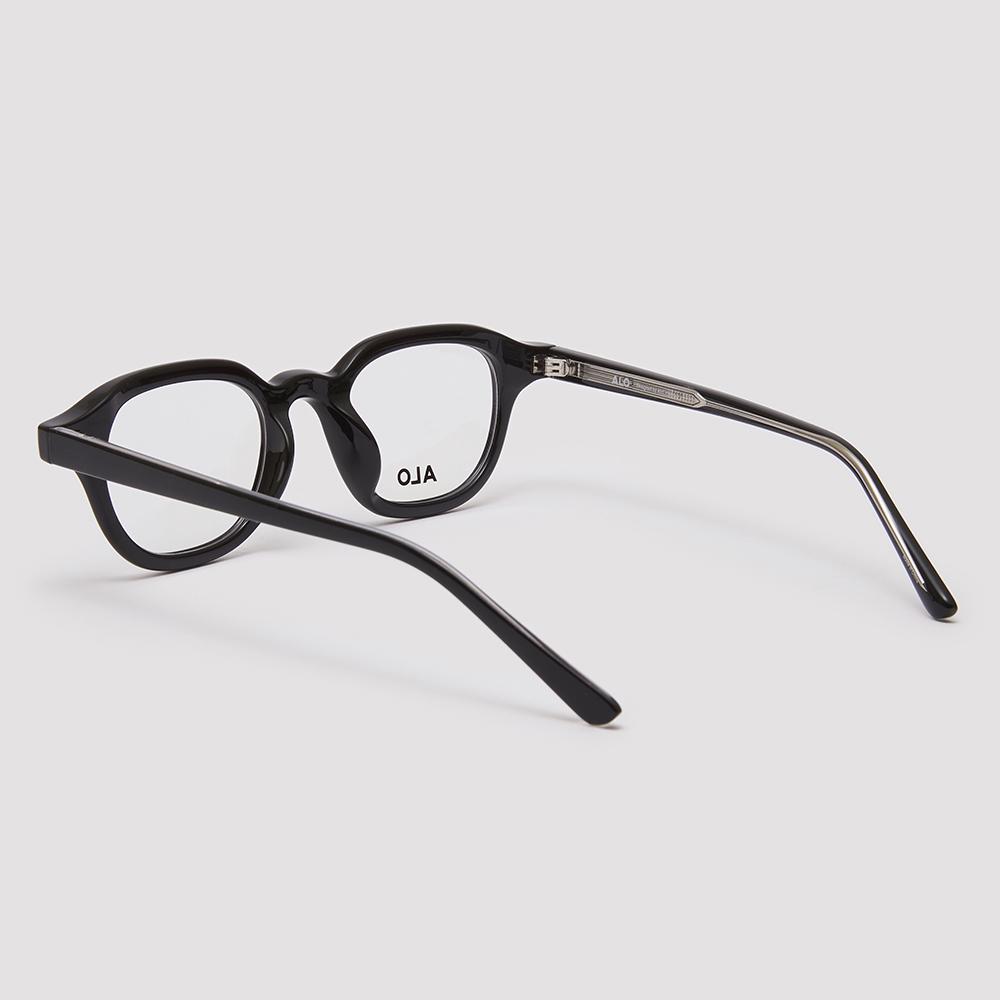 Alloaiweeo [Essential] Al5503 0909G Essential Square Black Eyeglass Frame Blue Light Blocking Lens Selection