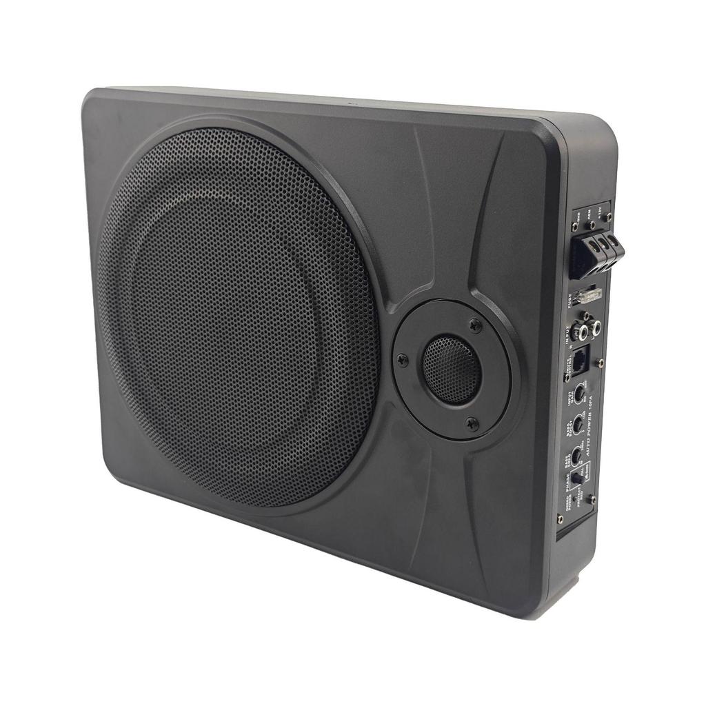 Ultra-Thin Car Audio Subwoofer with Dual Horn Tweeter
