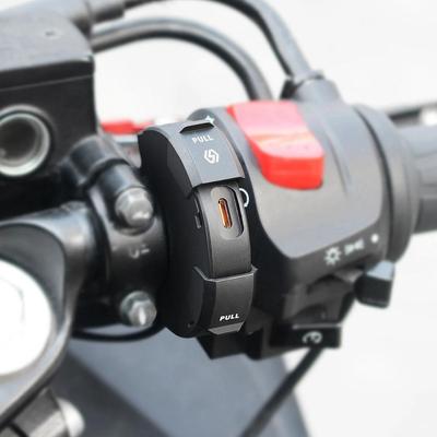 Handlebar Mount USB Charger - Universal QC3.0 Motorcycle Charger Waterproof 48W USB-C Power Adapter For Camera Phone Charging
