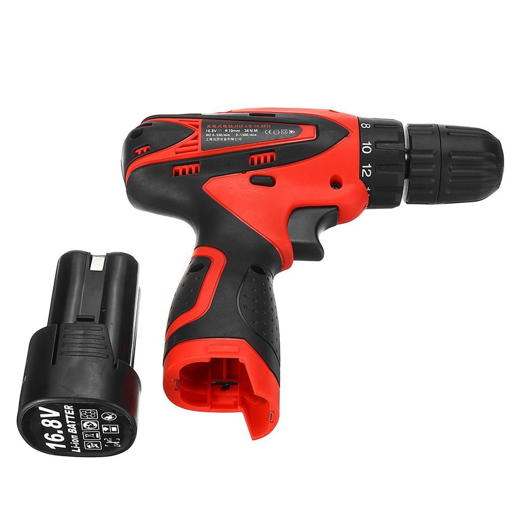 2 Speed 18+1 Torque Adjustment Variations Electric Cordless Drill Multi-Function Electric Screwdriver drill 16.8V