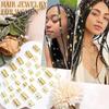 40PCS Alloy Hair Jewelry Cuffs Metal Dreadlock Beads for Braids Multi-Style Hair Rings & Accessories for Women & Girls