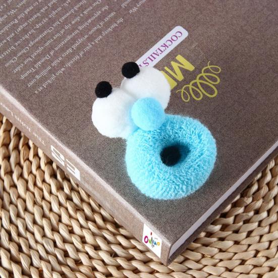 2 szt. Damskie słodkie gumki do włosów z kreskówkowymi dużymi oczami, grube, o wysokiej elastyczności, antypoślizgowe, antypoślizgowe, cukierkowe, kolorowe, kucyk, gumki do włosów, pierścienie do włosów