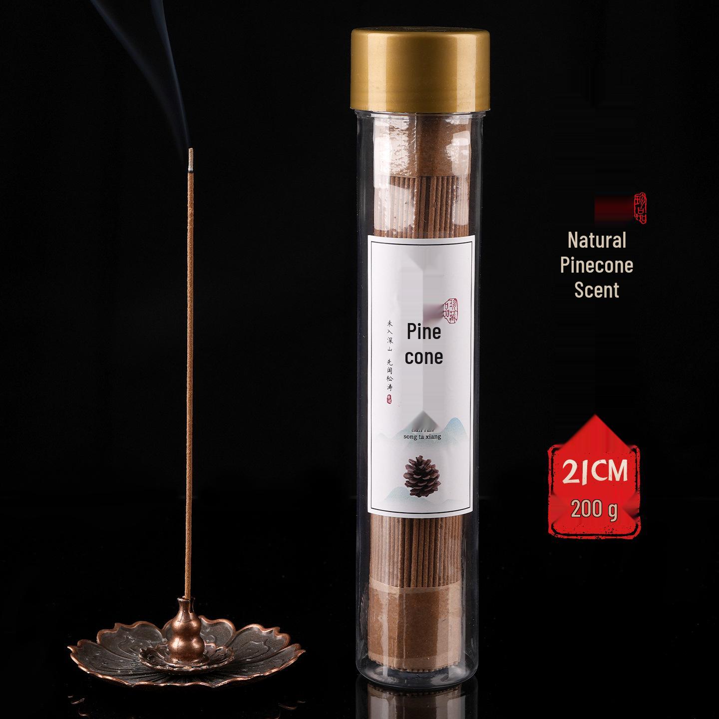 Pine Cone Incense Sticks: Natural Herbal Fragrance, Ancient Chinese Method, Attract Wealth, Purify Space, Long-Lasting Aroma